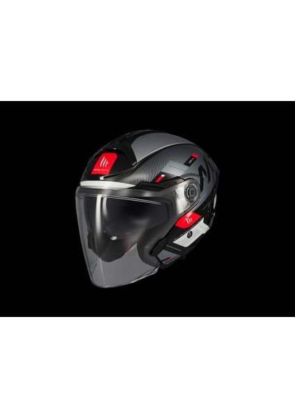 Mt Helmets Kask mt Cosmo Sv Silence B2 Gloss Füme Gözlüklü