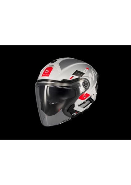 Mt Helmets Kask mt Cosmo Sv Silence A2 Gloss Gümüş Gözlüklü 8