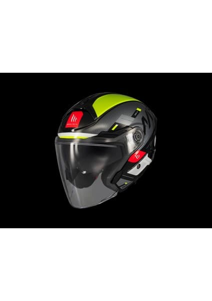 Mt Helmets Kask mt Cosmo Sv Silenceb3 Gloss Sarı Gözlüklü