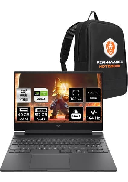 Hp Victus 16 Intel Core I5 14450HX 40GB 512GB SSD RTX4050/6GB 16.1\