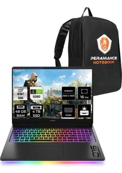 Hp Omen Max 16 Intel Core Ultra 7 255HX 48GB 4tb SSD RTX5080/16GB 16\