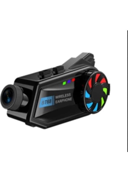 Soi Home BT68 Motosiklet Kask Bluetooth Kulaklık 1080P Kamera Ses Kontrolü Video Kayıt Özellikli Intercom