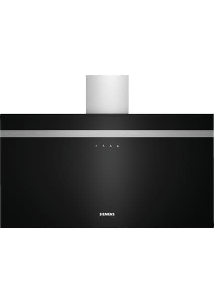 Siemens LC95FCJ60T IQ300 Duvar Tipi Davlumbaz 90 cm Siyah Cam, Siyah
