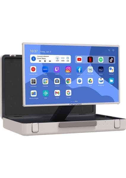 NPO AP2718T 27'' Fhd 8/128GB Android Dokunmatik Çantalı Şarjlı Taşınabilir Smart LED Ekran