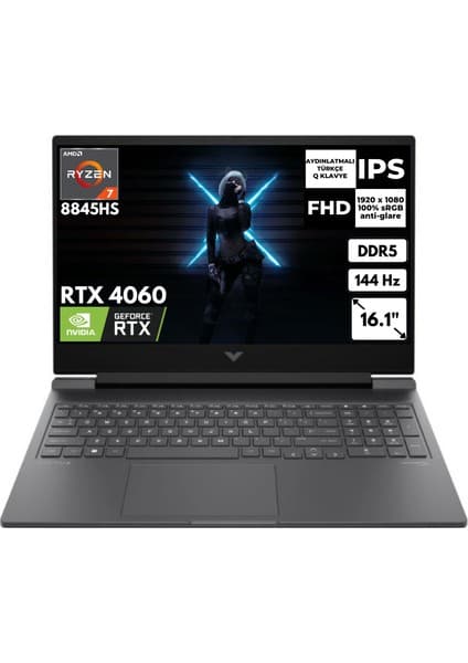 Hp Victus 16-S1010NT Ryzen 7 8840H 24-Gbddr5 256 GB SSD 8gb RTX4060 16.1\