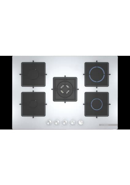 Bosch PNQ7B2O12O Wok Gözlü Ankastre Ocak Beyaz