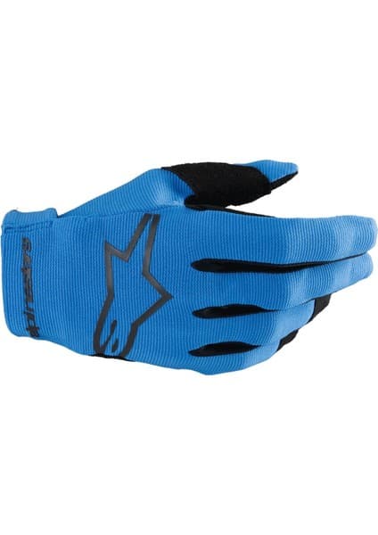 Alpinestars Youth Radar Çocuk-Genç Off-Road Motosiklet Eldiveni Mavi Siyah