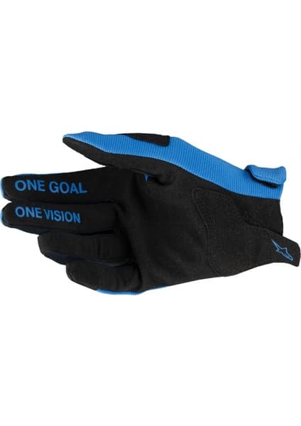 Alpinestars Youth Radar Çocuk-Genç Off-Road Motosiklet Eldiveni Mavi Siyah 8