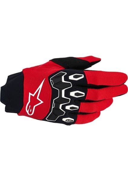 Alpinestars Full Bore V2 Kros Motosiklet Eldiveni Kırmızı Siyah Beyaz