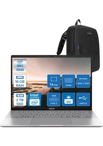 Asus Vivobook WS3407VA S14 Intel Core I5 13420H-16GB Ddr5-2tb Ssd-14\