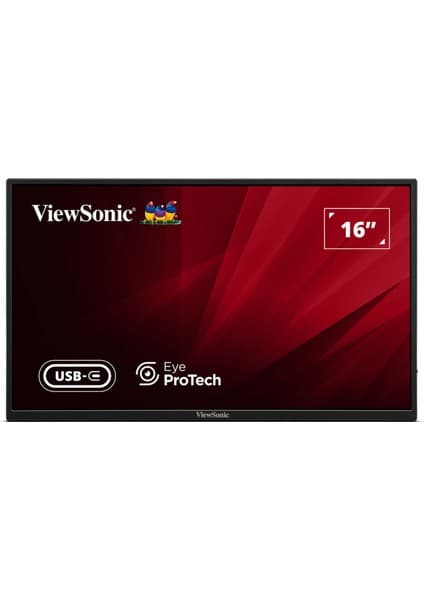 Viewsonic VA1650 16" 60Hz 7ms Hdmı+Usb-C Fullhd IPS Taşınabilir Monitör