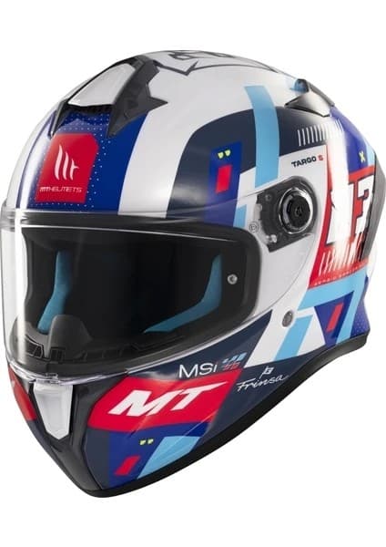 Mt Helmets Kask mt Helmets Targo S D7 Mavi Sergio Garcıa