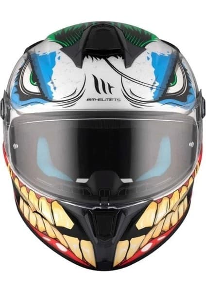 Mt Helmets mt Targo S Joke A5 Gloss Kapalı Kask 5