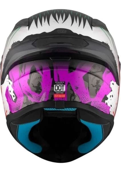 Mt Helmets mt Targo S Joke A5 Gloss Kapalı Kask 8