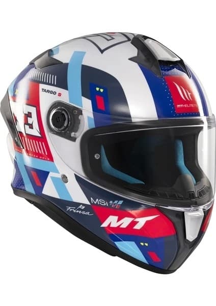 Mt Helmets Kask mt Helmets Targo S D7 Mavi Sergio Garcıa 8