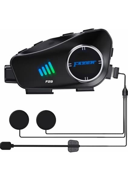 Ebakbak Motosiklet Kask Interkom Su Geçirmez 1080P Hd Sürüş Kaydedici Kamera 5.3 Bluetooth