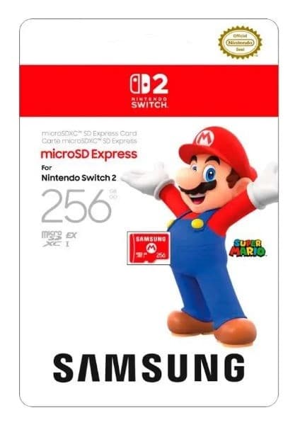 Samsung Nintendo Switch 2 Samsung 256GB Microsd Express Card