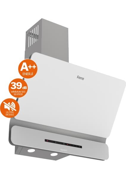 Ferre Fryart&buharlı Noverra Sessiz Davlumbaz Elektrikli Siyah Ank. Set (D080-SA + MS263 + XE64CS) 8