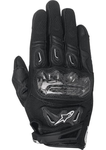 Alpinestars Stella Smx-2 Air Carbon V2 Korumalı Kadın Motosiklet Eldiveni Siyah