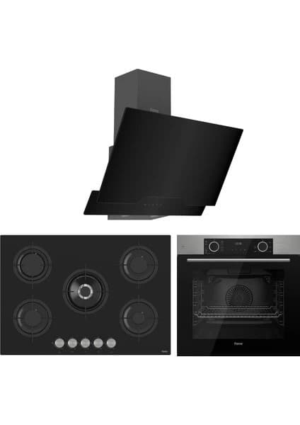 Ferre Fryart Siyah-Inox Premium Serisi (D063+RS035+XE63MI)