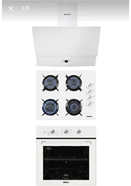 Kumtel Beyaz Dizayn Ankastre Set Eco - Modern Mutfaklara Şıklık