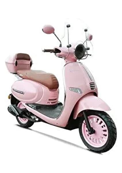 Yuki Bellini 50 Benzinli Scooter - Pembe