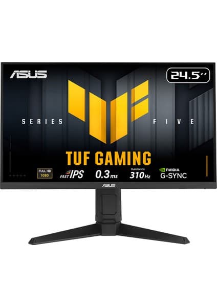 Asus Tuf Gamıng VG259QMRL5A 24.5 Fast IPS 1920X1080 0.3ms 310Hz 400CD Dp HDMI Hoparlör Vesa 3yıl Elmb Sync, 99% Srgb, Gaming Aı , Yükseklik Ayarlı Monitör