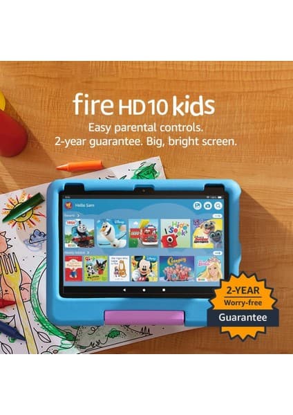 Amazon Fire Hd 10 Kids – 3 GB Ram, 10.1" | 1080P Ekran, Dayanıklı Kılıf, Amazon Kids+