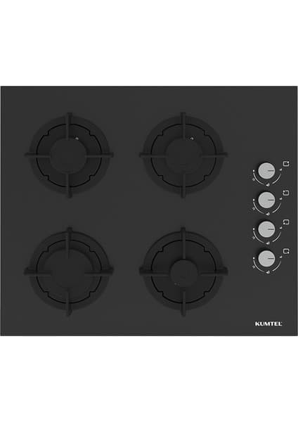 Kumtel Plus Siyah Cam Ankastre Ocak Ko-40 Tahdf