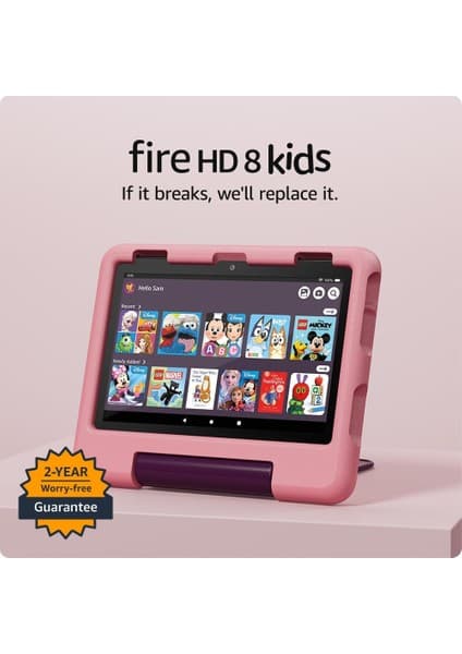 Amazon Fire Hd 8 Kids – 3 gb Ram, 13 Saat Pil, Dayanıklı Kılıf, Amazon Kids+