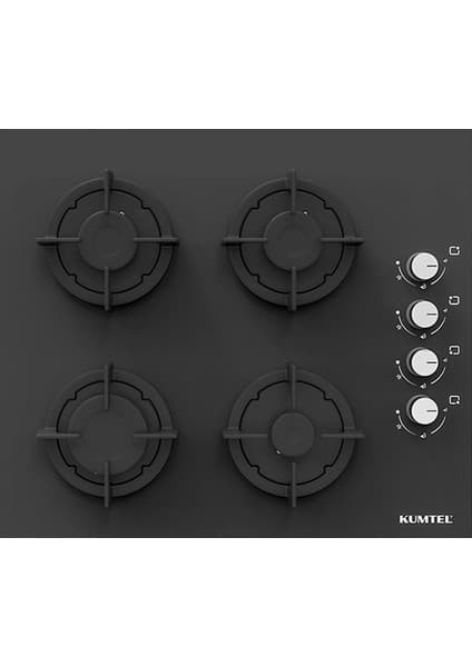 Kumtel Plus Antrasit Cam Ankastre Ocak Ko-40 Tahdf