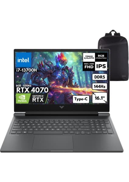 Hp Victus 16-R0071NT I7-13700H 48-Gbddr5 1 Tbssd RTX4070 (8gb) 16.1\