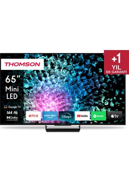 THOMSON 65MG7C15 65" 164 Ekran Uydu Alıcılı 4K Ultra HD Miniled Google Smart TV
