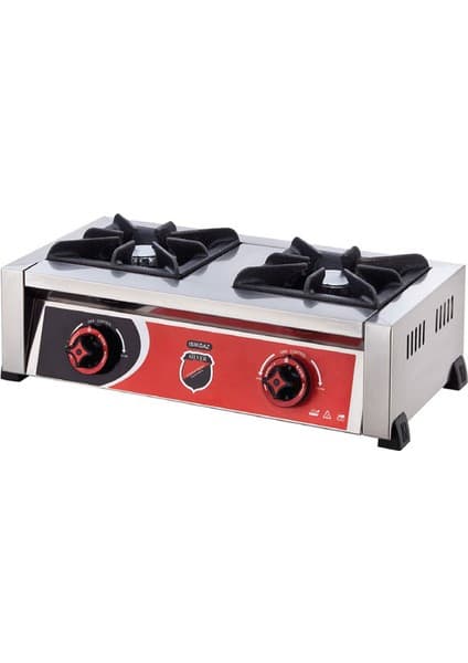 Işıkgaz Çift Gözlü Mini Model Set Üstü Ocak