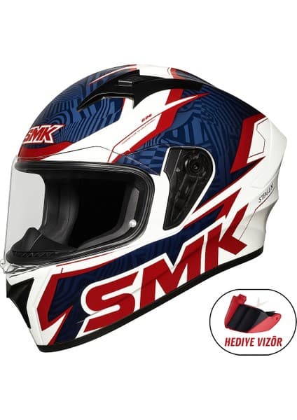 Smk STELLAR-S01 Fury Kapalı Kask + Hediye Vizör