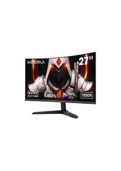 Koorui 27'' 27E6CA Curved 180Hz Gaming Monitör Siyah 1ms
