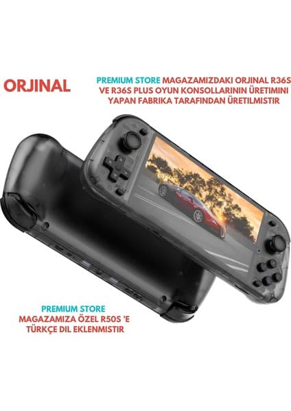 Prest R50S Oyun Konsolu El Atarisi Amber Elec Işletim Sistemi Türkçe Dil 128 GB 21000 Oyun 5. 1ınch Ekran