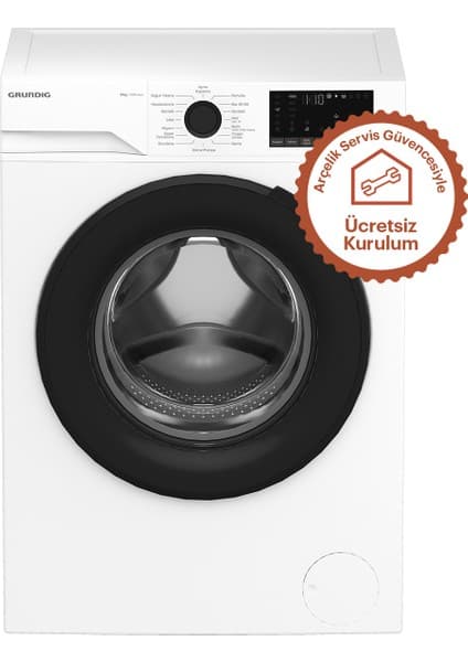 Grundig GPWM 91613 A 1000 Devir 9 kg Çamaşır Makinesi