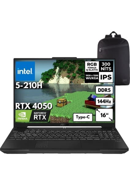 Asus TUF Gaming Core 5 210H 24-GBDDR5 1 TBSSD 6GB RTX4050(115W) 16\
