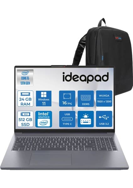Lenovo Ideapad Slim 3 16IRH10 Intel Core I5 13420H 24GB 512GB SSD Windows 11 Pro 16\