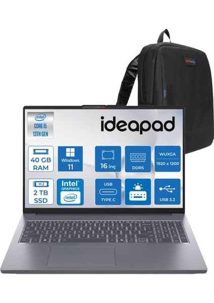 Lenovo Ideapad Slim 3 16IRH10 Intel Core I5 13420H 40GB 1tb SSD + 1tb SSD Windows 11 Pro 16\