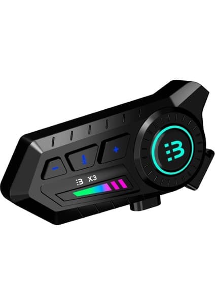 Skygo X3 Motor Kask Kulaklık Rgb Modlu Su Geçirmez 5.3 Bluetooth Intercom