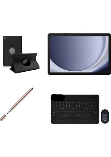 Samsung Galaxy Tab A9+ 11''inch (Plus) 6/128GB Tablet+Gold Kalem+Siyah Kılıf+Siyah Klavye Mouse