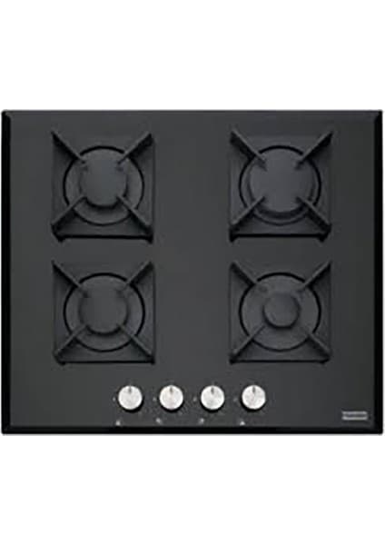 Mky Wood Franke Gazlı 4 Gözlü Siyah Cam Ocak 60CM Modül Için Uygundur