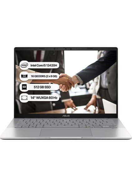 Asus Vivobook S14 S3407VA-LY015 Intel Core i5 13420H 16GB 512GB SSD Freedos 14\