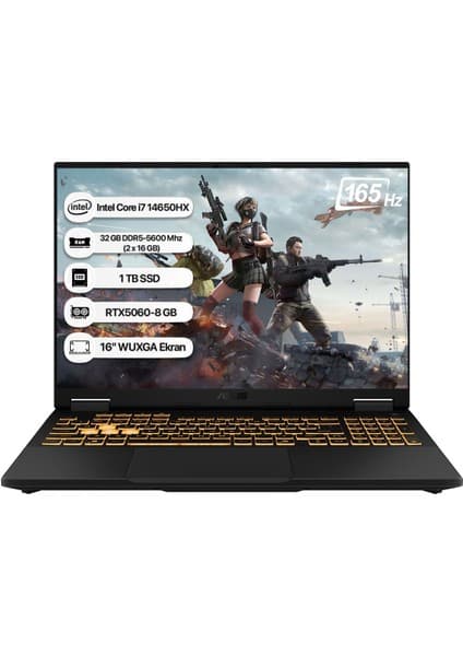 Asus Tuf Gaming F16 FX608JMR-RV078 Intel Core I7 14650HX 32GB 1 Tb SSD RTX5060-8GB 115W Freedos 16\