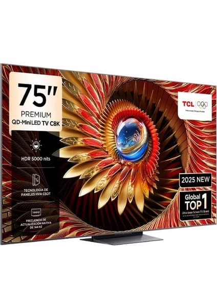 TCL 65C8K 65'' 164 Ekran Uydu Alıcılı 4K Ultra HD Google QD MiniLED TV 7