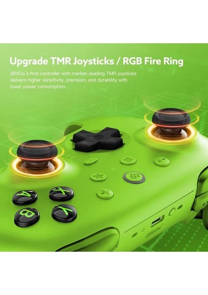 8bitdo Ultimate 2 Kablosuz Oyun Kolu Windows & Android Uyumlu Hall Effect 2.4g Controller 7