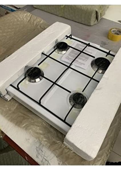 Özel Yapım 4 Gözlü Çakmaksız Tüplü Set Üstü Ocak - Pratik ve Güvenli Kullanım