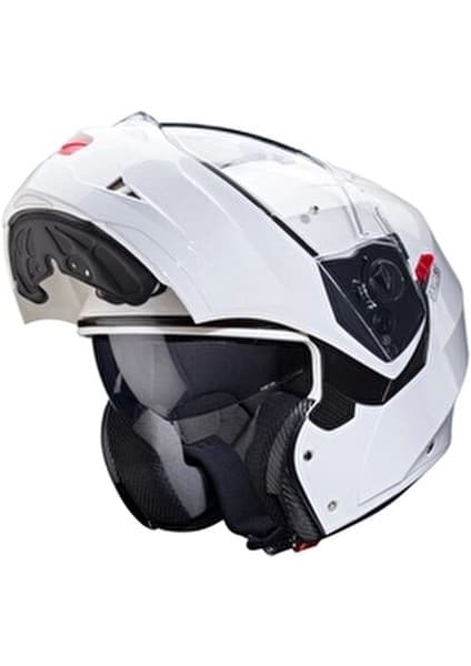 Caberg Duke x Çeneden Açılır Kask Pinlock (Beyaz) 6